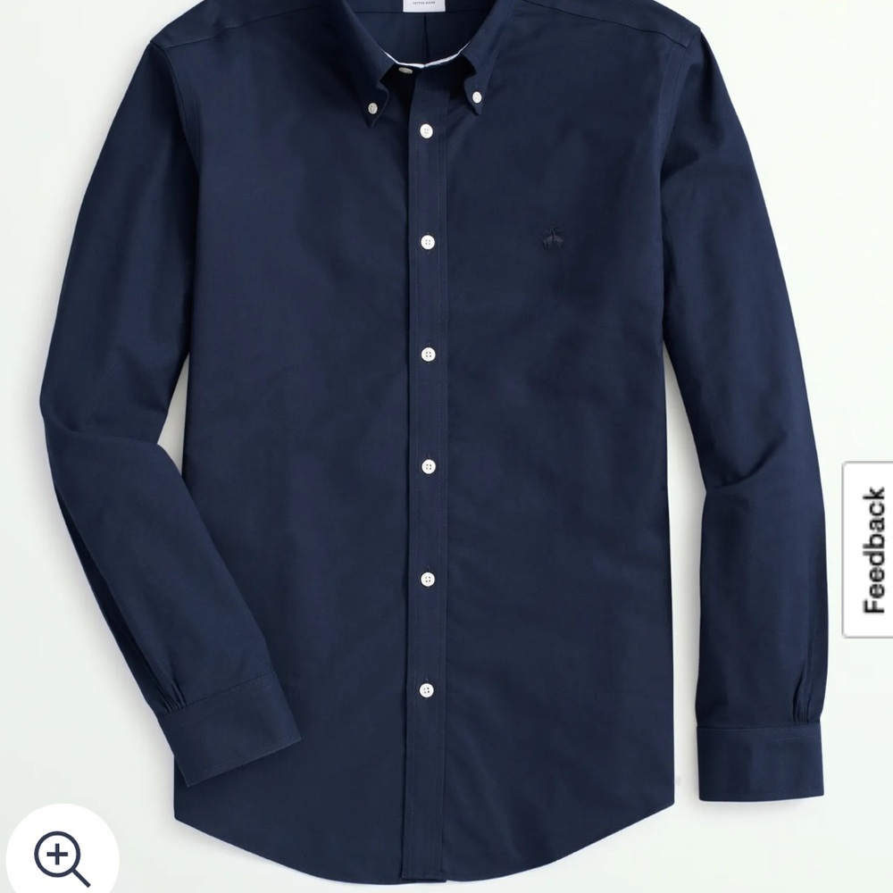 NWT ✨ Brooks Brothers Madison Navy Button-Down Dress Shirt - size xl